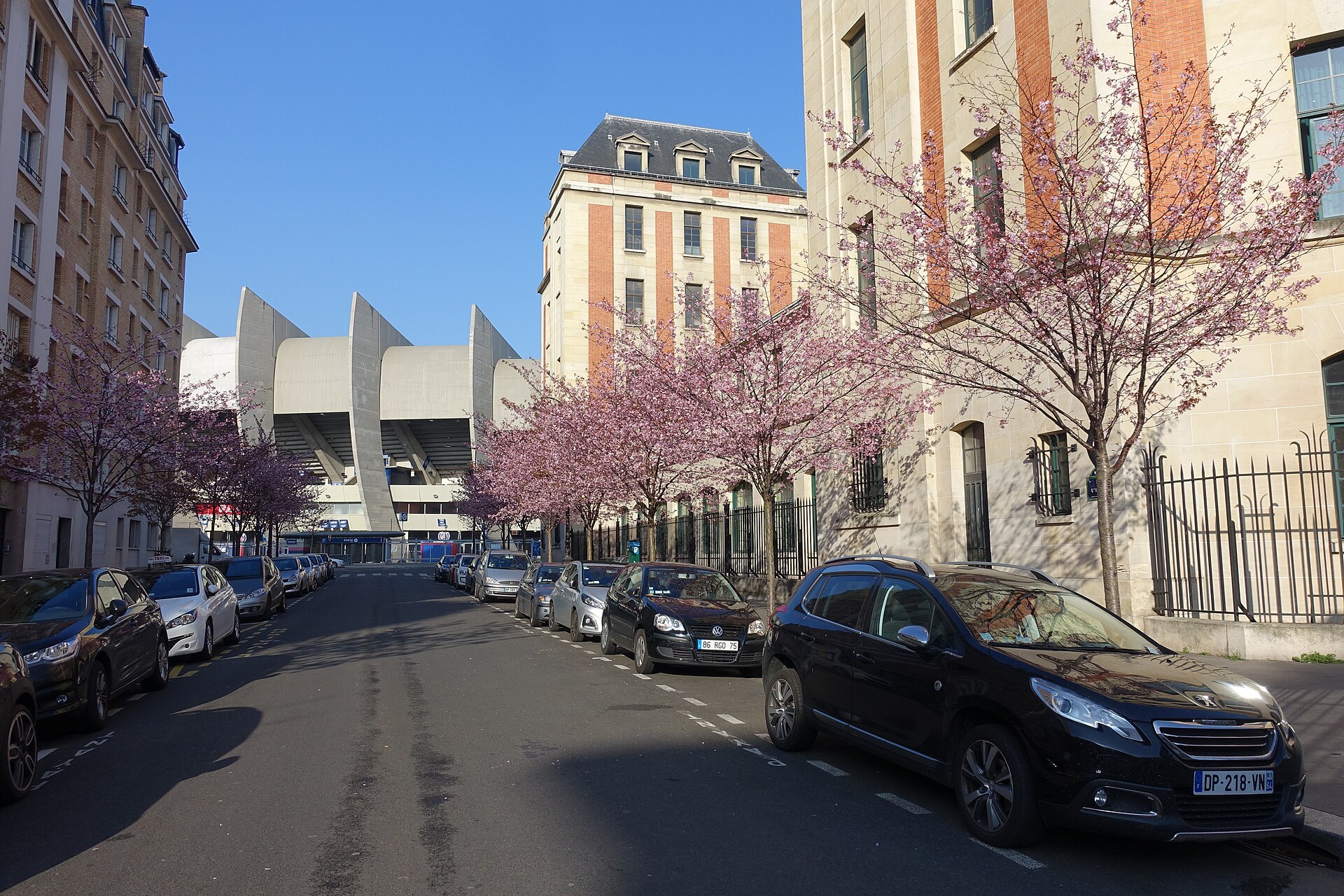 Le Parc des Princes, stade du Paris Saint-Germain, à Paris.